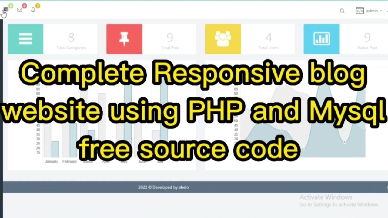 Complete Responsive Blog Website using PHP & MySQL Source Code Download