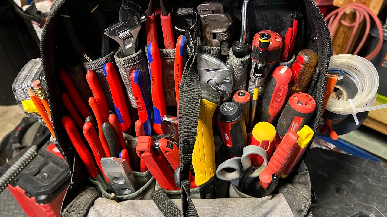 Service plumber’s tool bag loadout - Veto Pro Pac Tech Pac Backpack - 5+ years use