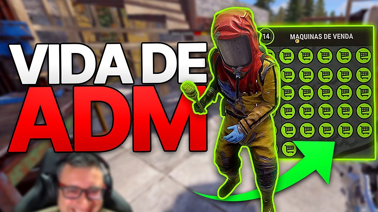 RUST - A BASE DAS 100000X DE MÁQUINAS DE VENDA FULL LOOT - VIDA DE ADMIN - Rust