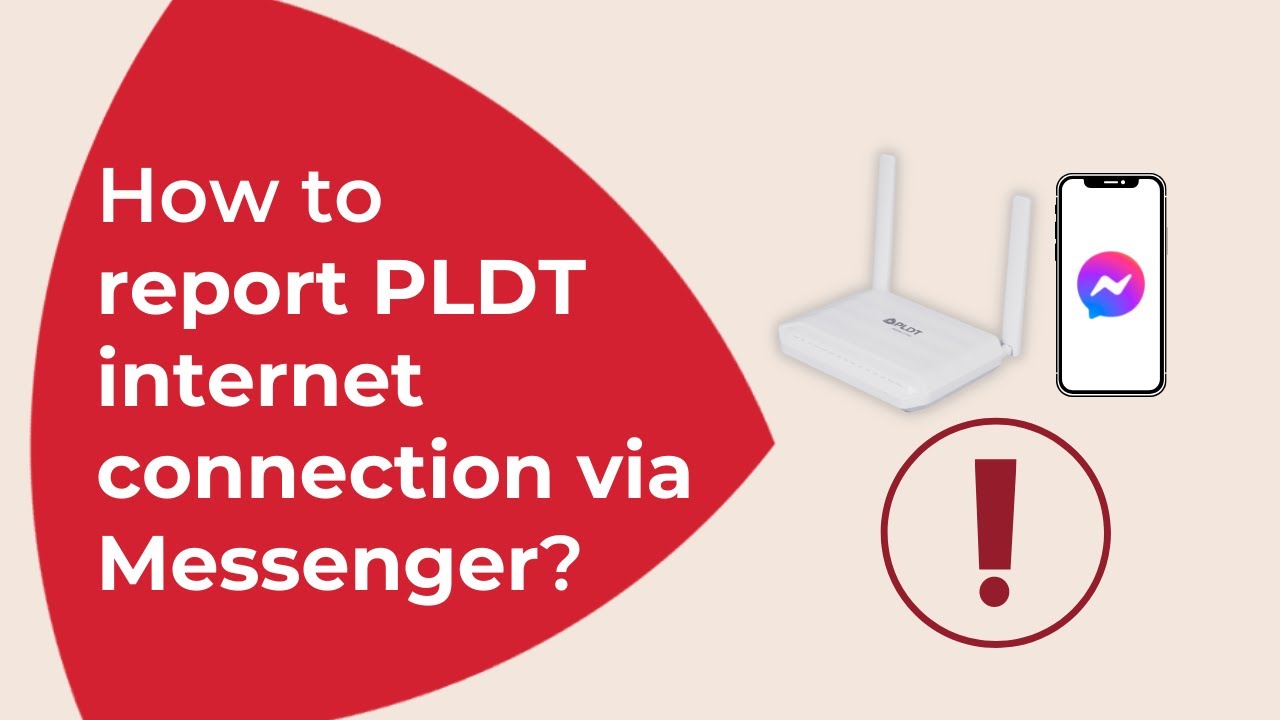 How to report PLDT internet connection via Messenger | #QuickTips