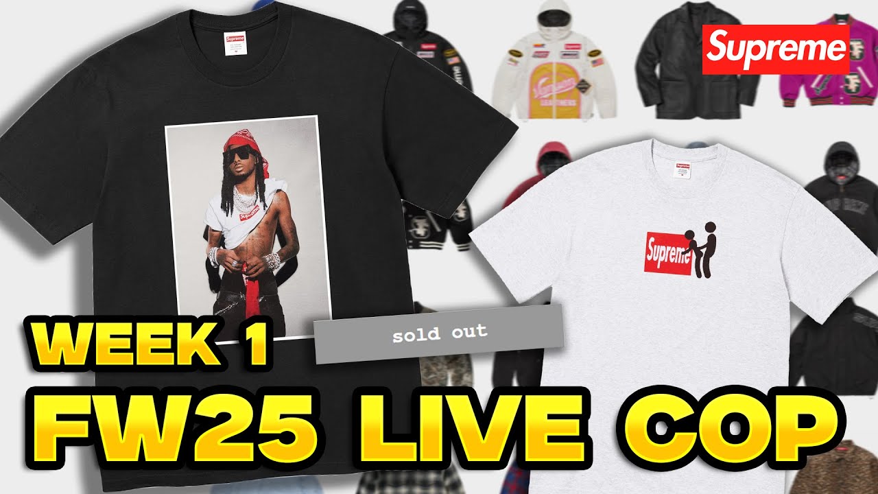SPENDING THOUSANDS ON SUPREME FW25 WEEK 1! LIVE COP 🔴 DID WE HIT CARTI?