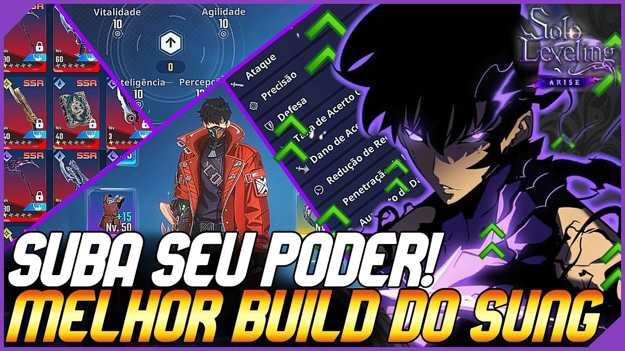 BUILDE SEU SUNG CORRETAMENTE E FIQUE FORTE!!! - SOLO LEVELING ARISE