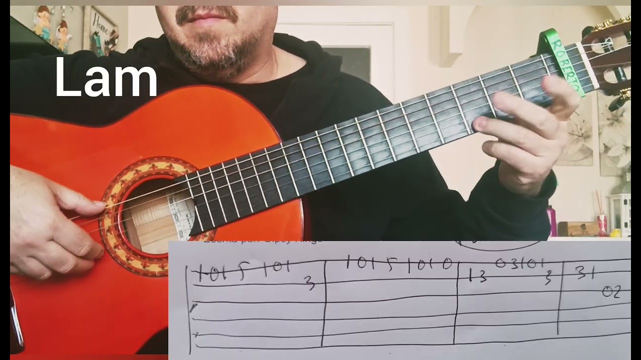 HABLAME GYPSI KINGS. LETRA CON ACORDES TUTORIAL DE GUITARRA 