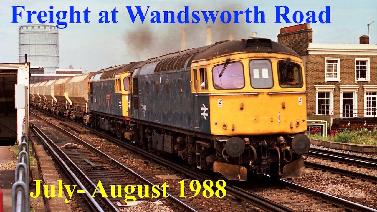 British Rail in the 1980s - Freight at Wandsworth Road - July/  August 1988