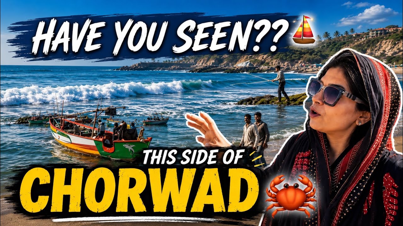 Chorwad Gujarat Vlog | Dhirubhai Ambani Hometown | Clean Beach, Chorwad Palace & Sea Ride Experience