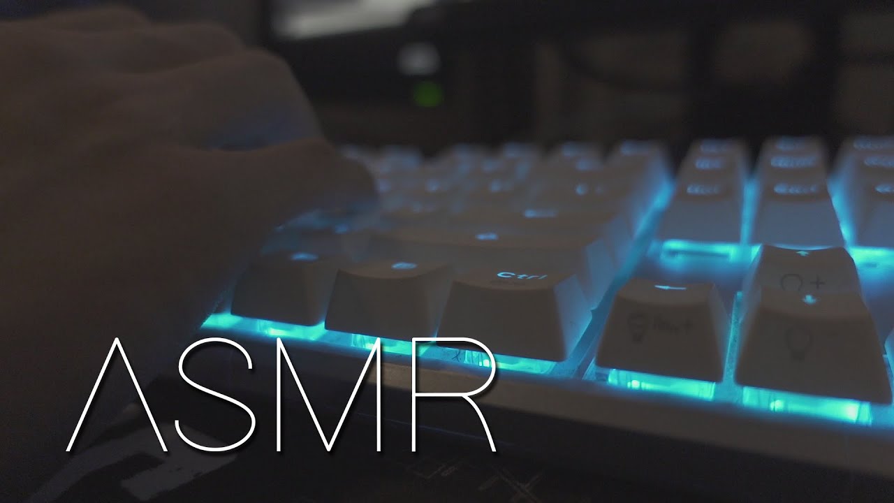 잠 안올 때 듣는 비올 때 컴퓨터 하는 키보드 ASMR