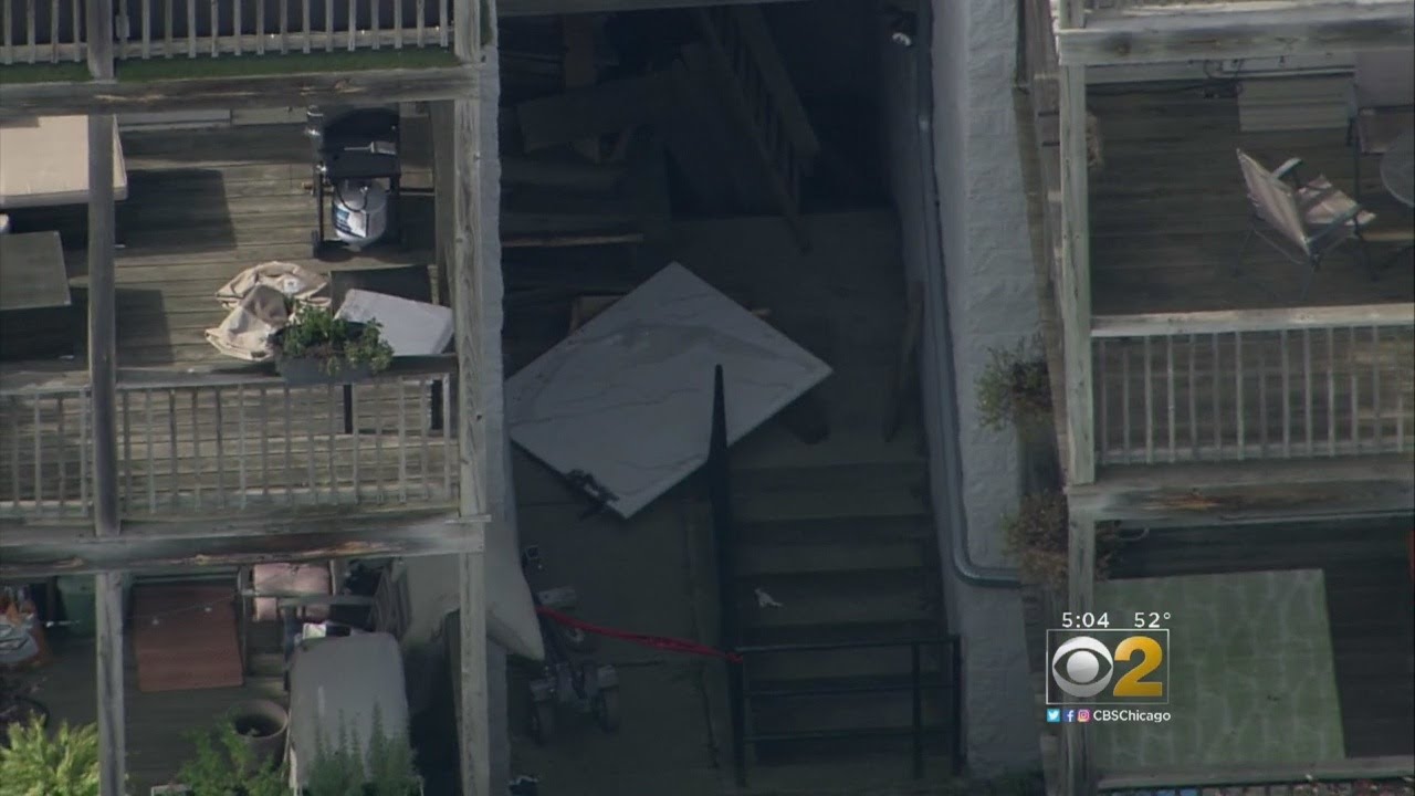 Staircase Collapsed on the North Side.