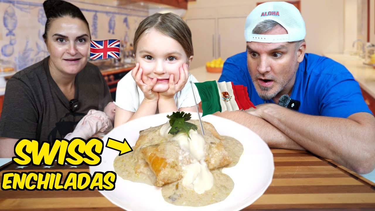 Brits Try Authentic Mexican Enchiladas Suizas (Swiss Enchiladas) for the First Time! 🇲🇽