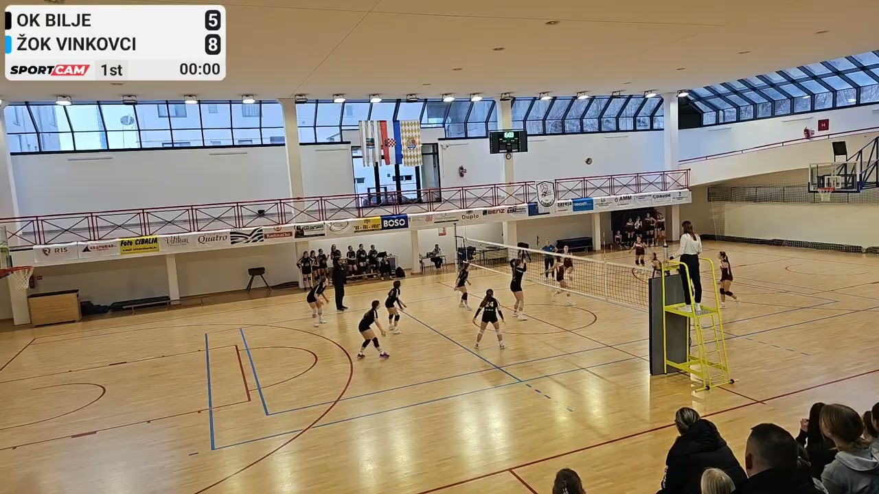 PRVENSTVO MALE ODBOJKE OK BILJE:ŽOK VINKOVCI 2:0