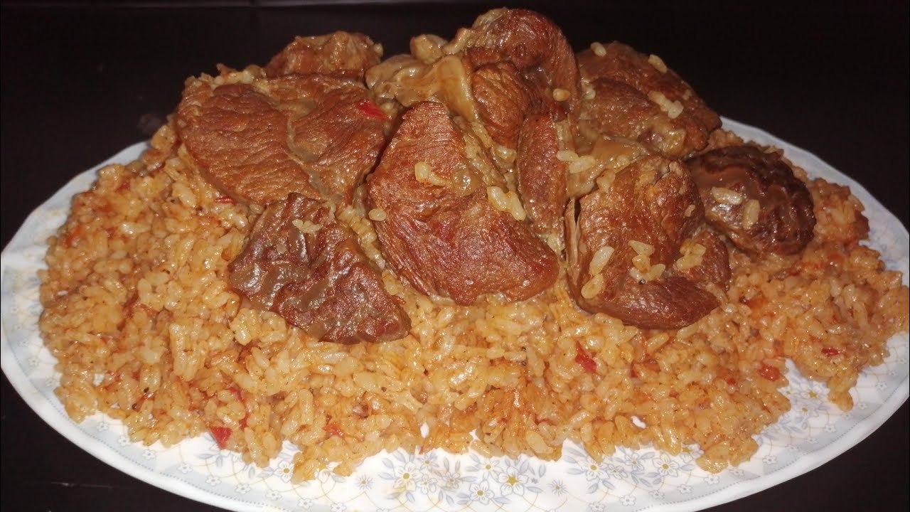 رز حمر باللحم أكلة المطاعم البدوية جبتلكم سر الوصفة من واحد عرباوي من جمالها مش هتبطلوا تعملوها تحفة