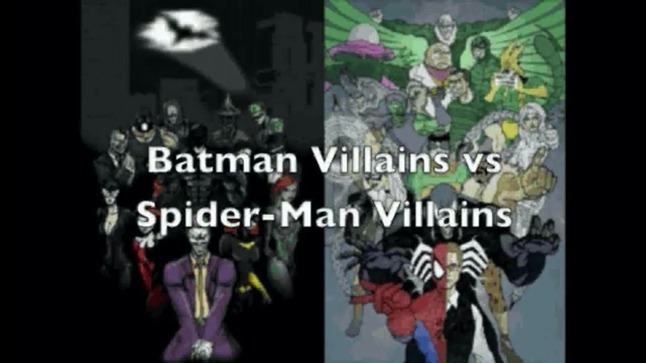 Batman Villains vs Spider-Man Villains (Character Comparisons)