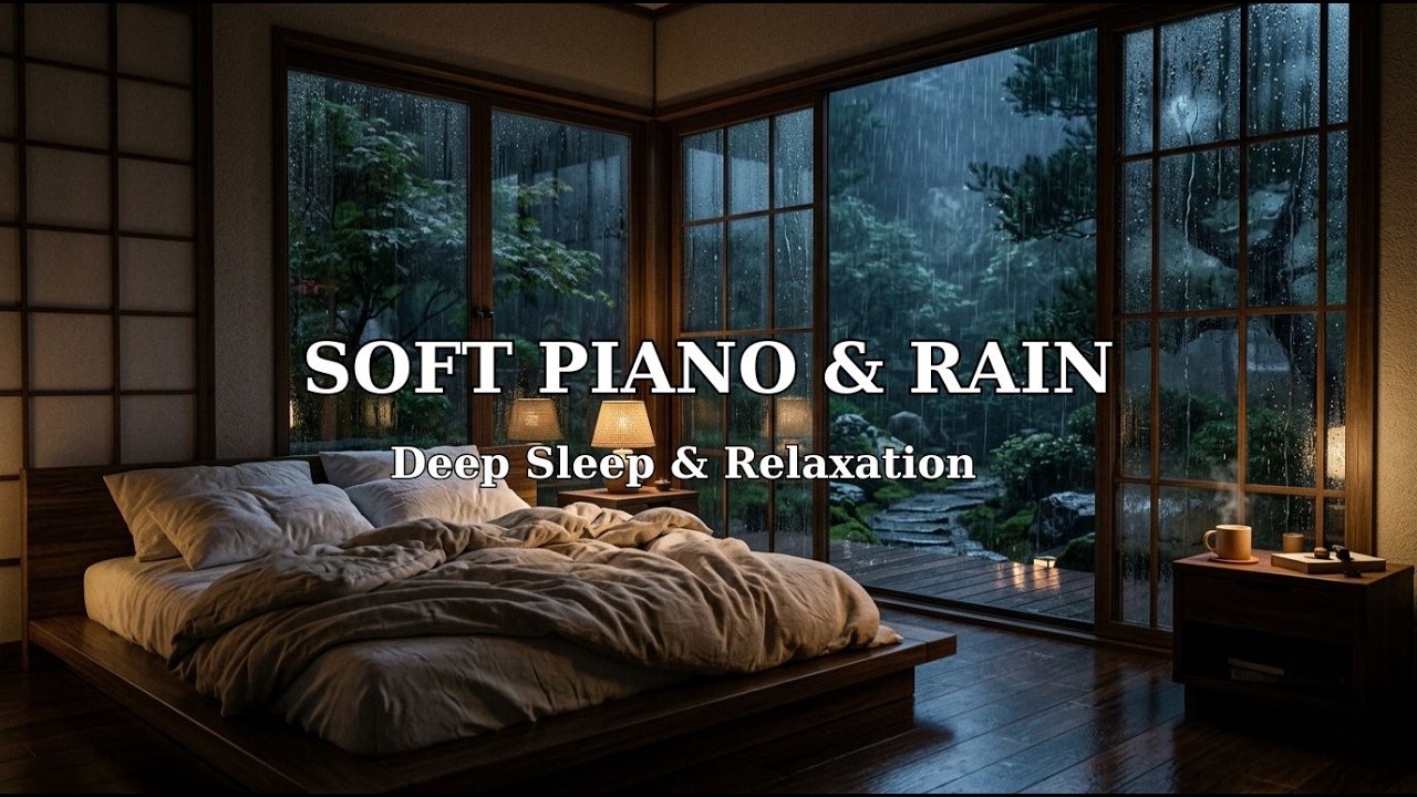Relaxing Rain & Piano for Quiet Nights | Deep Sleep Music to Relieve Stress 🌧️🎹🌙