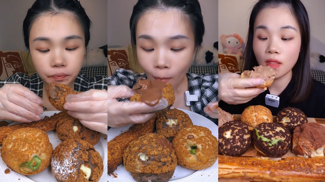 Sweet Pastry Mukbang ASMR | Satisfying Dessert Eating Sounds