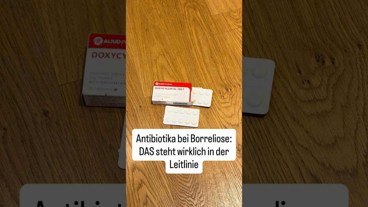 Antibiotika bei Borreliose DAS steht wirklich in der Leitlinie #borreliose #zeckenbiss #zecken