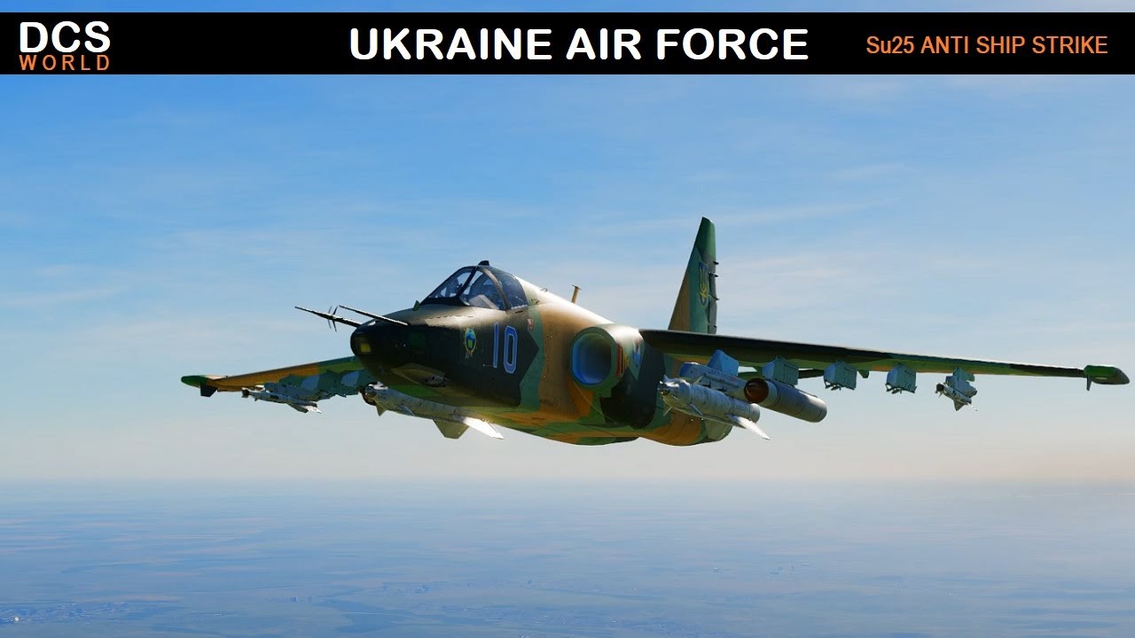 Удар Су-25 ВВС Украины по морю #dcsworld