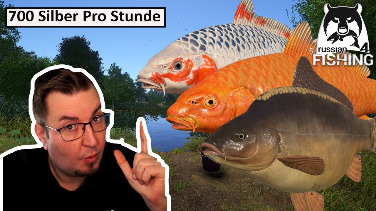Kupfersee 700 Silber 1 Stunde auf Normal Temperatur mit Koi & C2 | Russian Fishing 4 | Deutsch | UwF