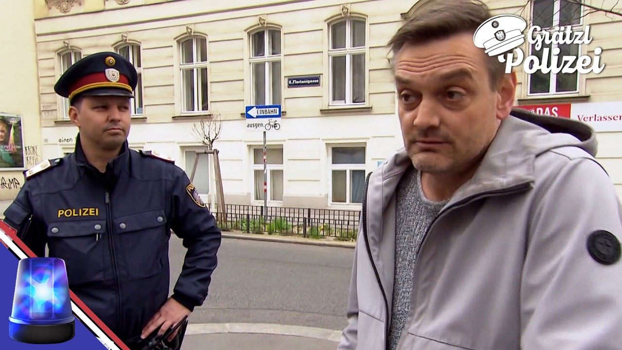 Falsch in der Einbahnstraße: Radfahrer diskutiert mit der Polizei! | Grätzlpolizei | ATV
