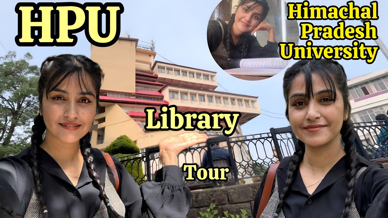 Himachal Pradesh university ki library 📚 ka tour || HPU || my new hair look || haircut 💇&zwj;♀️