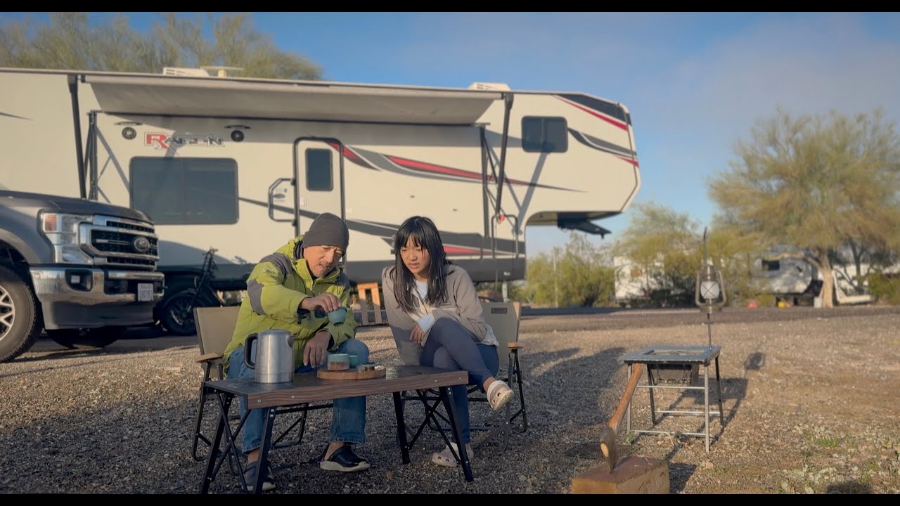 RV LIFE — A Simple Day at Camp | Walking, Cooking, Sharing Dinner