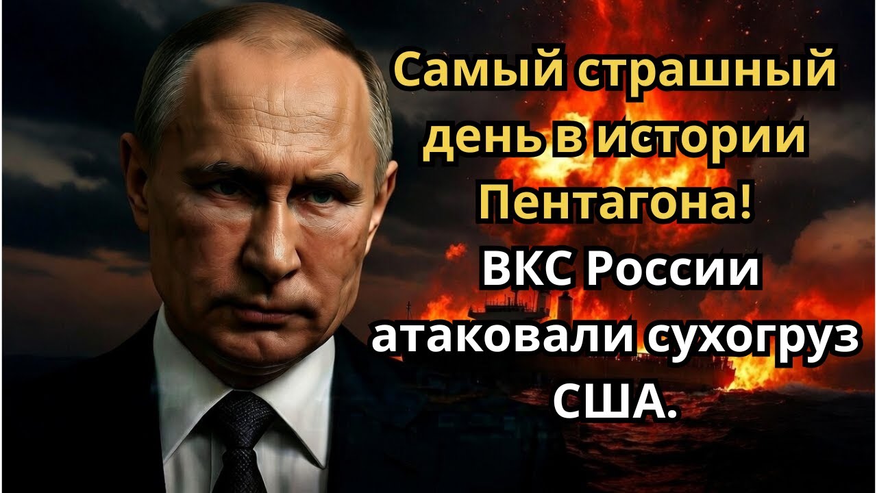 Самый страшный день в истории Пентагона! ВКС России атаковали сухогруз США.