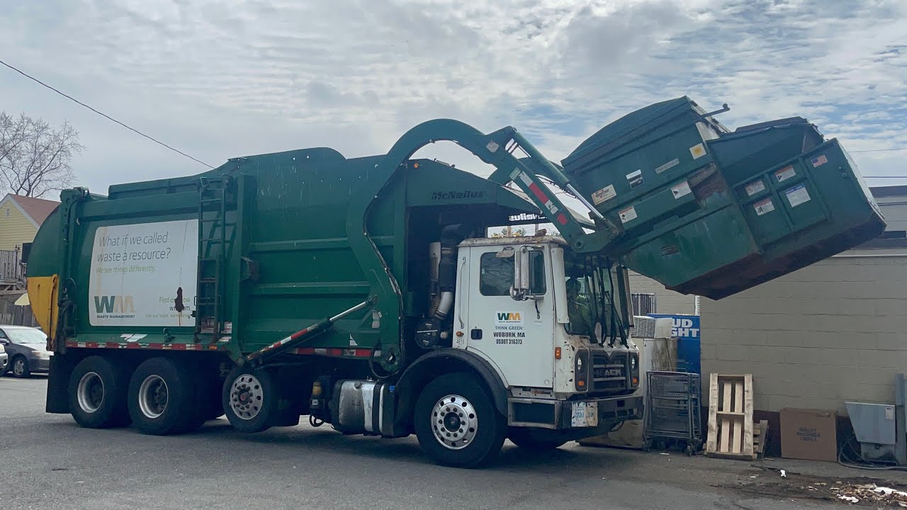 Waste Management  212765 ~ Mack MRU McNeilus Front Loader