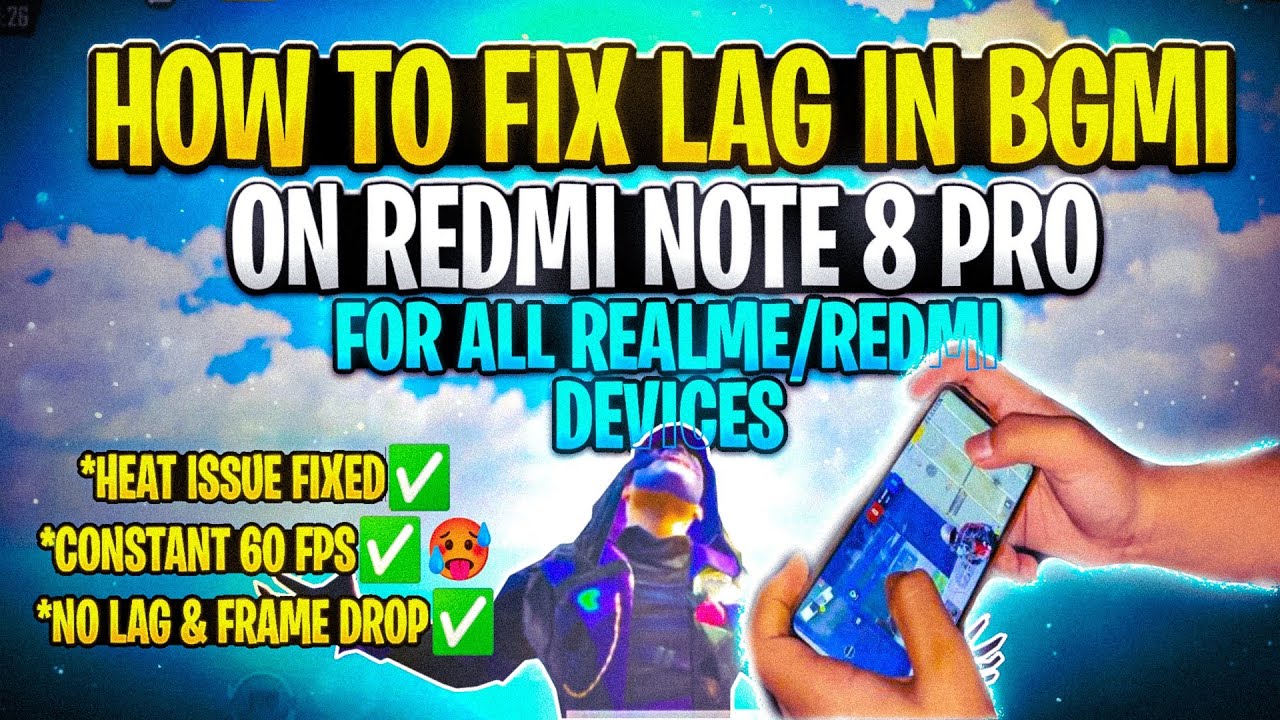 How To Fix Lag 100% On Redmi Note 8 Pro Or In Any Realme & Redmi Device In BGMI Or PUBG MOBILE 🔥