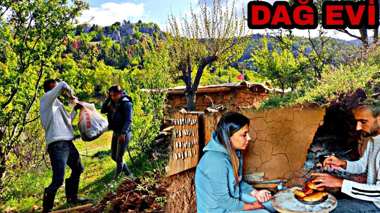 DAĞ EVİ OCAKLIKTA YAĞLI PİŞİ~SIVA BAŞLIYOR~görünmez kaza ayağımı yaktım