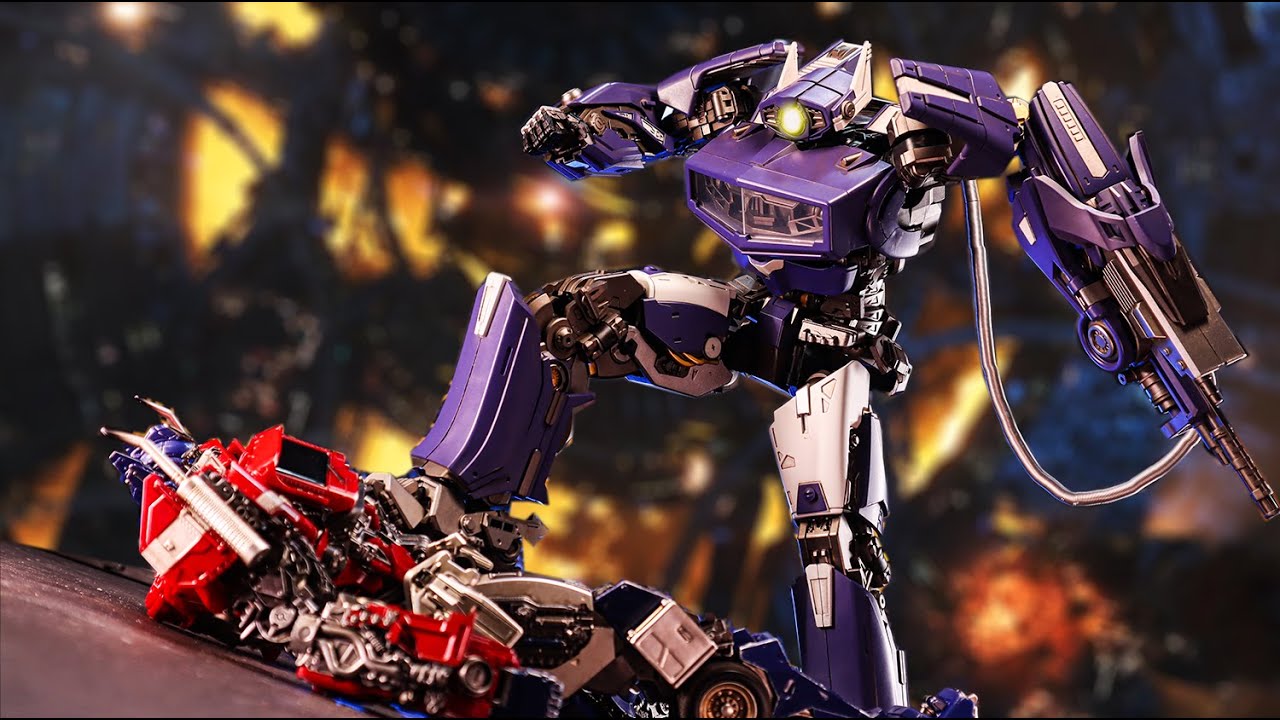 World premiere！Bingotoys DLX Shockwave  BT-01 Silencer stop motion review.
