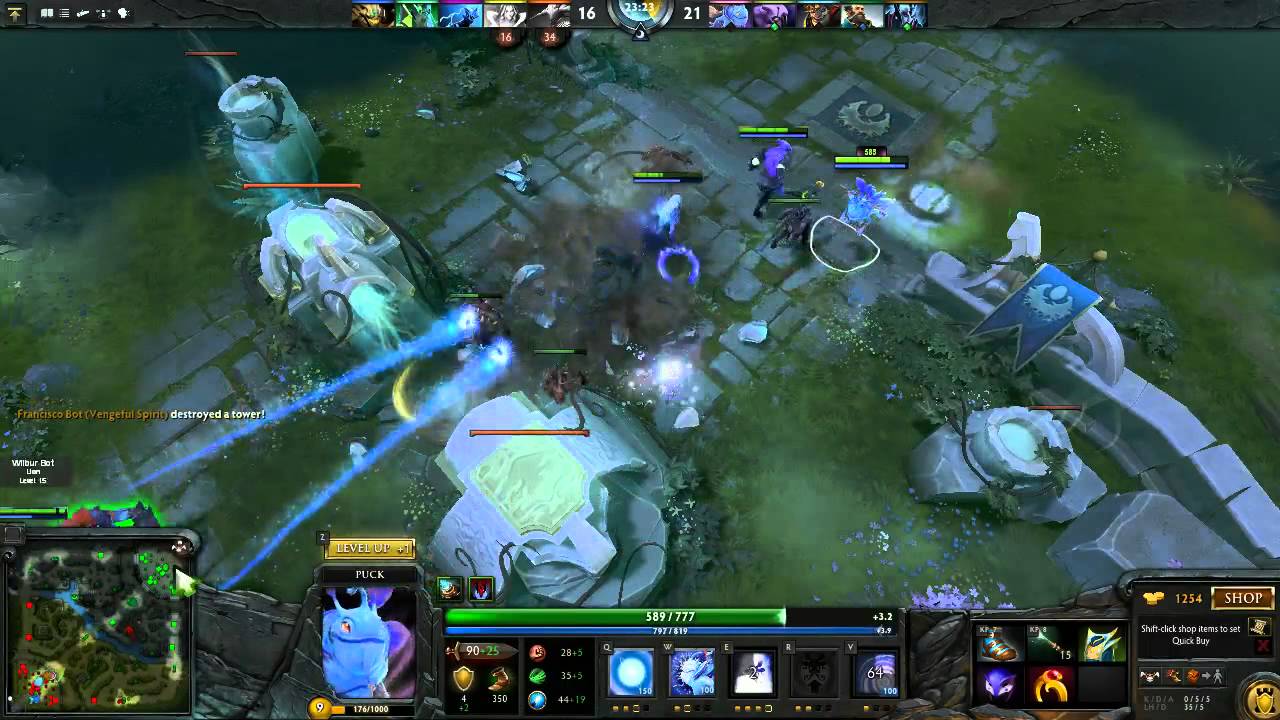 Lets play Defense of the Ancients 2! Faceless Void and the Magical Puck!