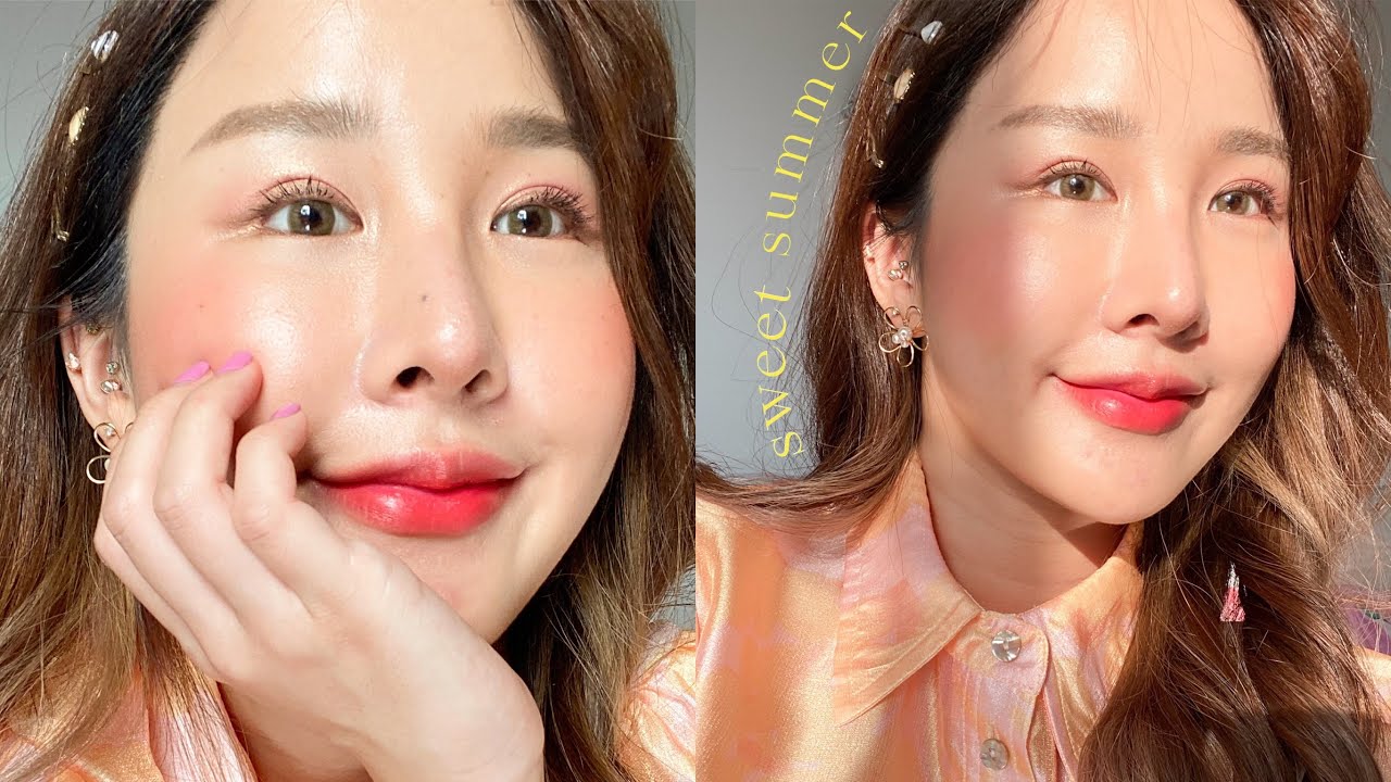 HOW TO แต่งหน้าลุคหวานๆรับซัมเมอร์+รีวิวคสอ.ใหม่จาก mamonde 🌸🌺🌼| Brinkkty