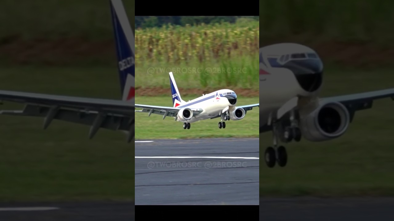 Delta 737 MAX Touch & Go #aviation #rc #rcplane