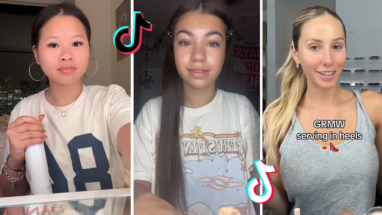 Makeup Tutorial Tiktok Compilation - GRWM  ( Get Ready With Me ) ❤️(Skincare, Makeup, Outfits) 1594🥰