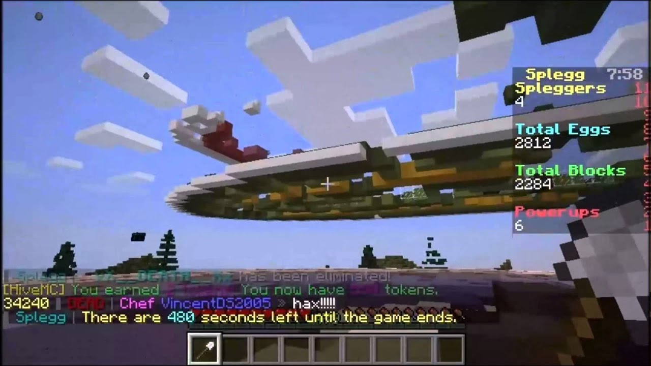 Minecraft   HiveMc  Splegg by Coca248 / Annonce Twitch &agrave; la fin