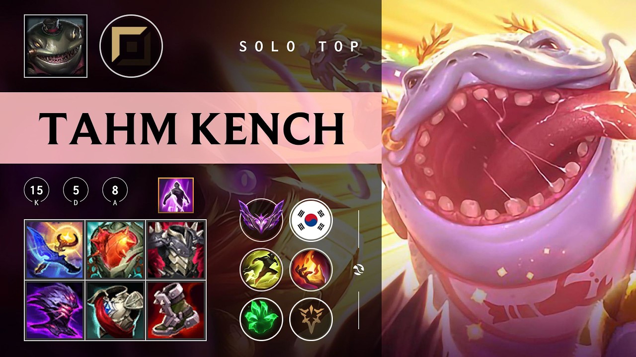 Tahm Kench Top vs Darius - KR Master Patch 26.06