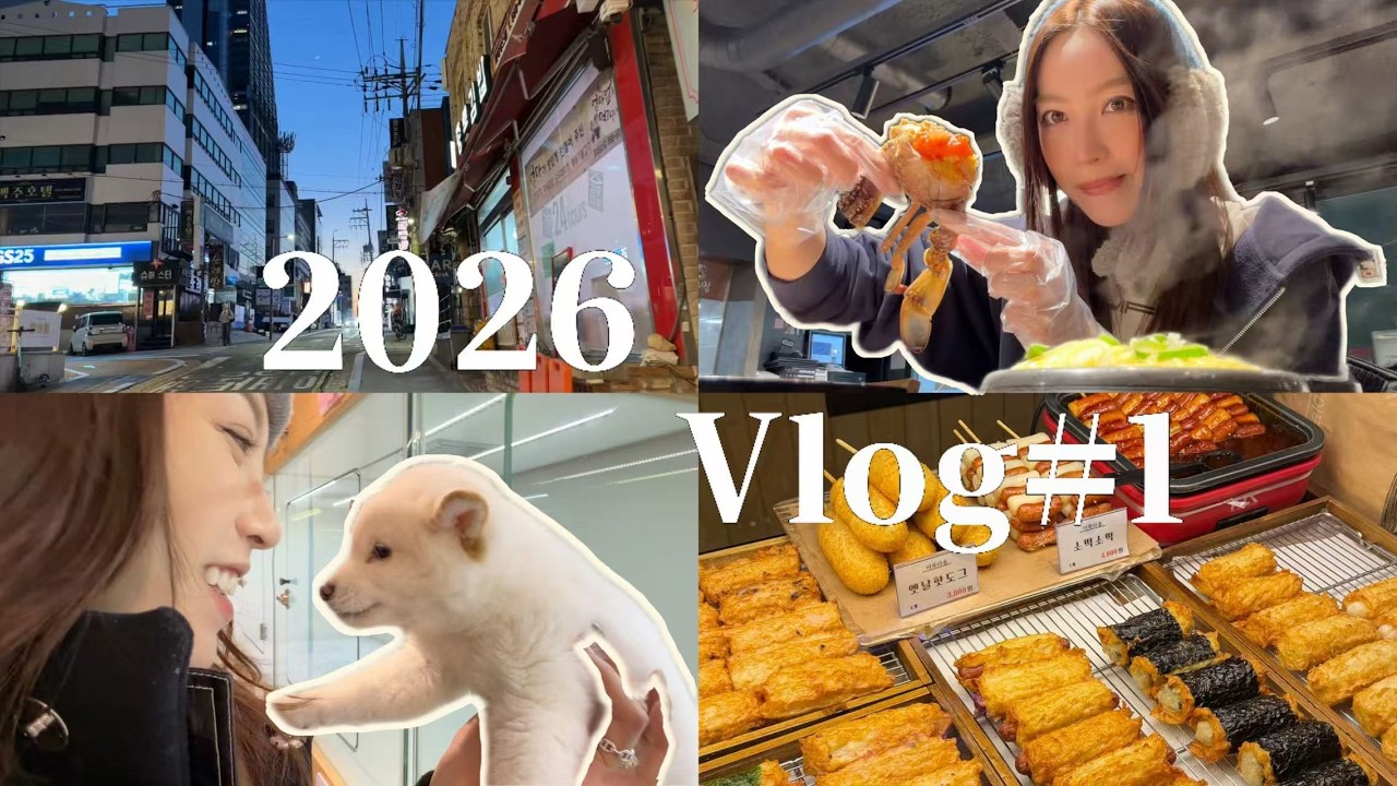 好久不见的vlog🏮｜闪现小韩的特种兵之旅｜一天吃八顿酱蟹脑袋狂喜｜Olive Young新品上脸｜产后第一波购物｜宝藏美食广场｜权志龙楼下的omakase