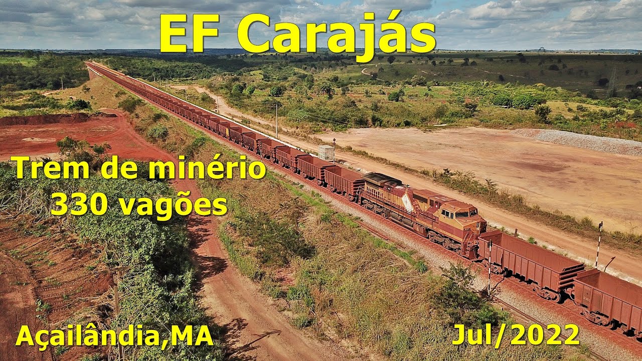 EFC Trem de minério no Pontilhão em Açailândia retornando vazio #efc #ferrovia #brasil #maranhão
