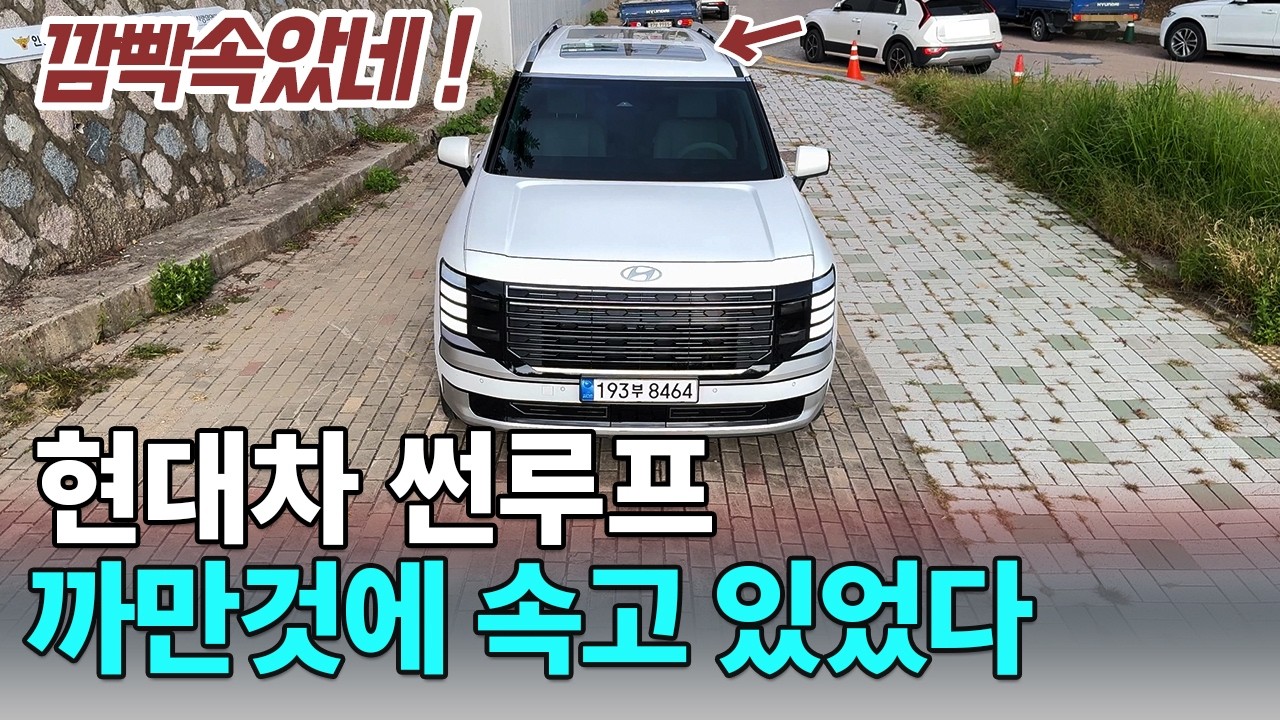 신형 팰리세이드 썬루프 성능 알아보다 알게 되었다... 신형 싼타페도 그럴듯 ㄷㄷ