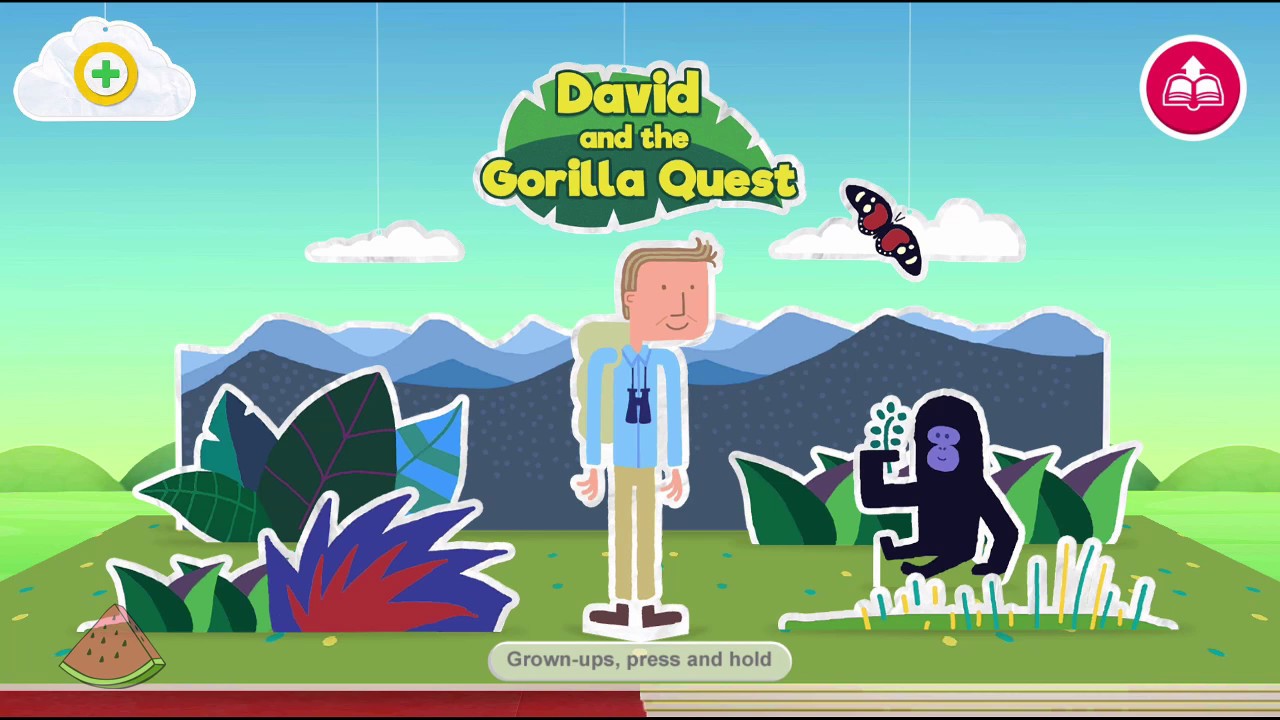 CBeebies David Attenborough Adventures David and the Gorilla Quest StoryBook
