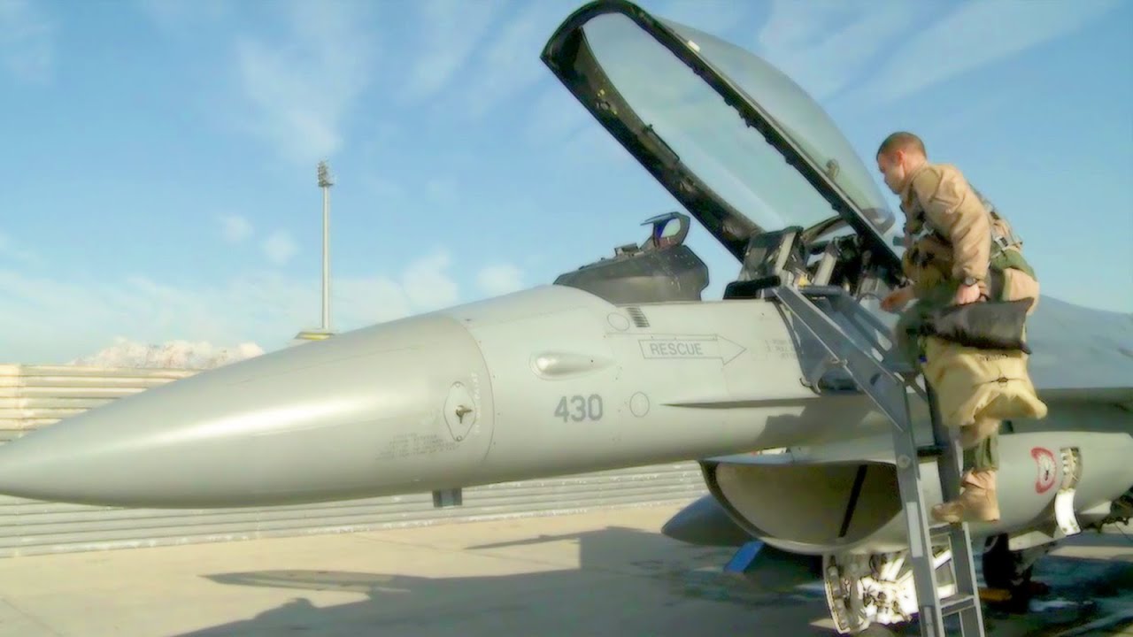 Launching F-16 Fighters – Pilots Getting Ready For THUNDEROUS TAKEOFFS!