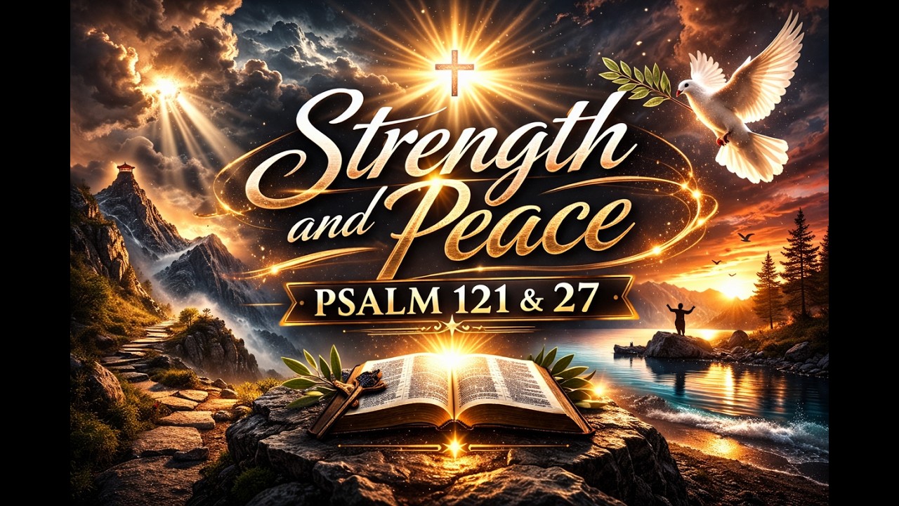 Psalm 121 & Psalm 27 (KJV) | Strength and Peace | Worship Song of Protection for Family & Children!