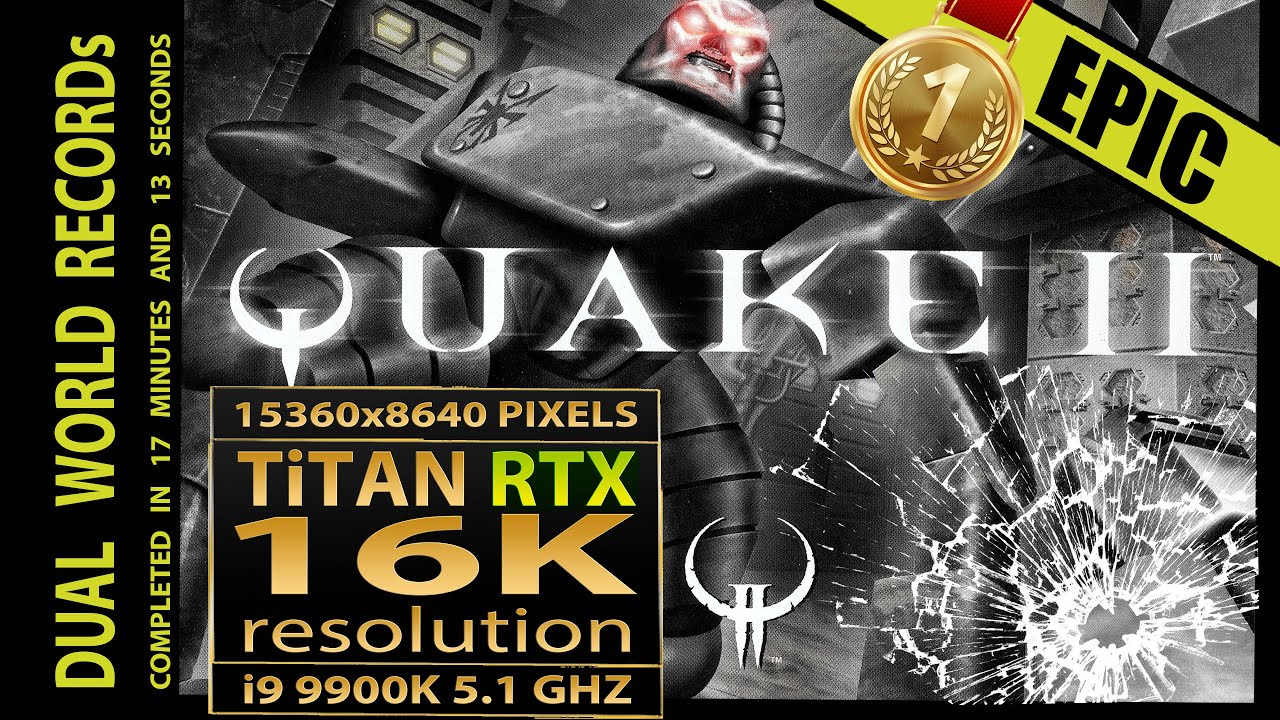 Quake II в разрешении 16K | Мировой рекорд Quake2 | Скоростное прохождение Quake II | Квейк II (1...