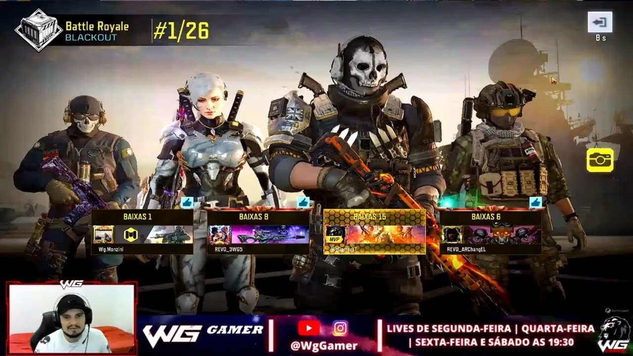 Gameplay INSANA No Battle Royale Mapa BLACKOUT Em Live - Call Of Duty Mobile