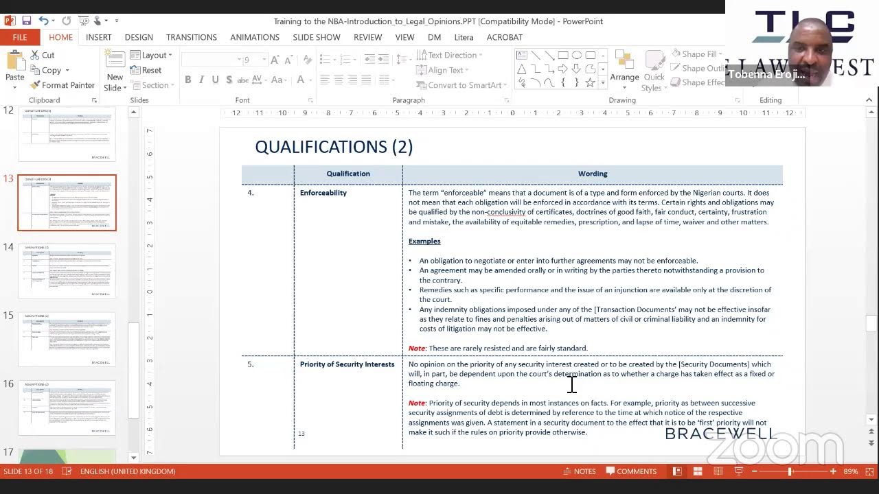 NBA-ICLE: Legal Aspects of Finance: Overview, Issues & Documentation