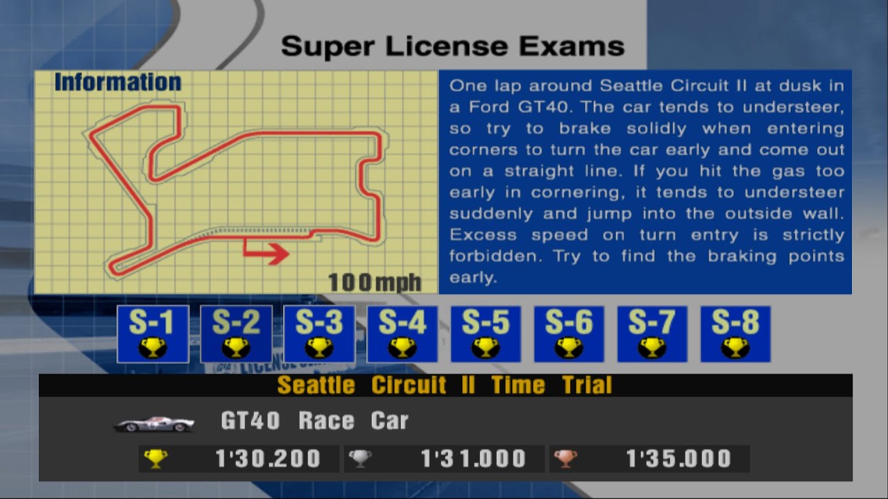 Gran Turismo 3 - S2 Gold License Tutorial
