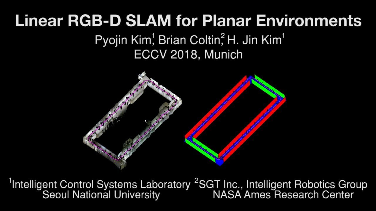 Linear RGB-D SLAM for Planar Environments (ECCV 2018)