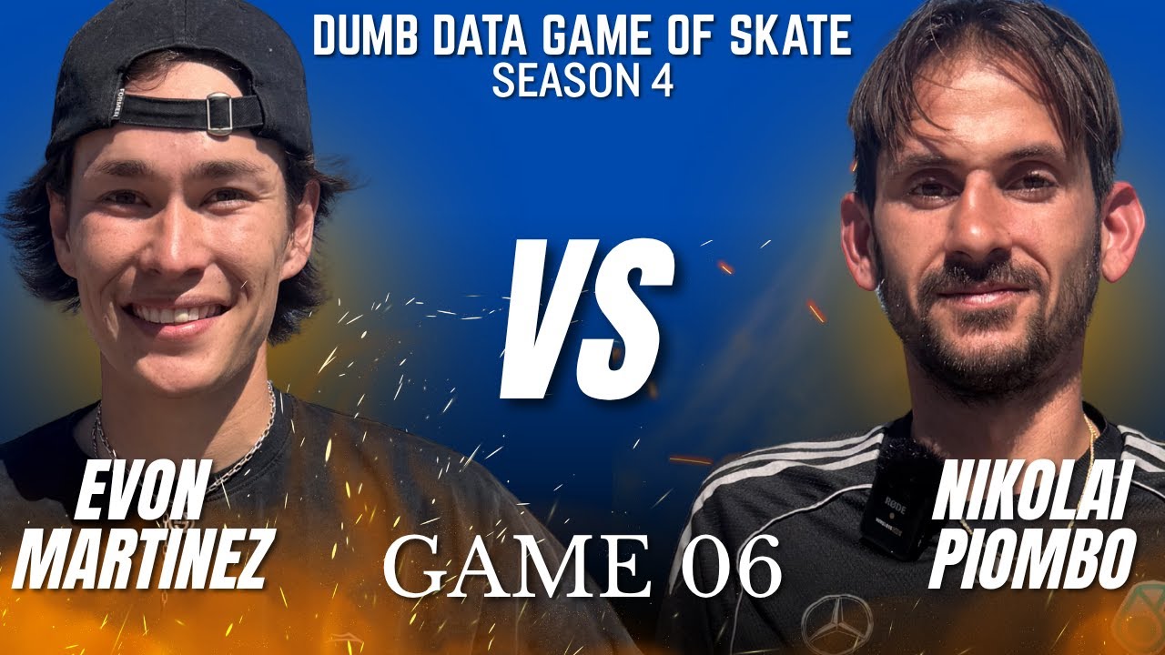 ОБЯЗАТЕЛЬНО ПОБЕДИТЕ! Эвон Мартинес против Николая Пьомбо — Dumb Data Game of Skate 4, игра 06
