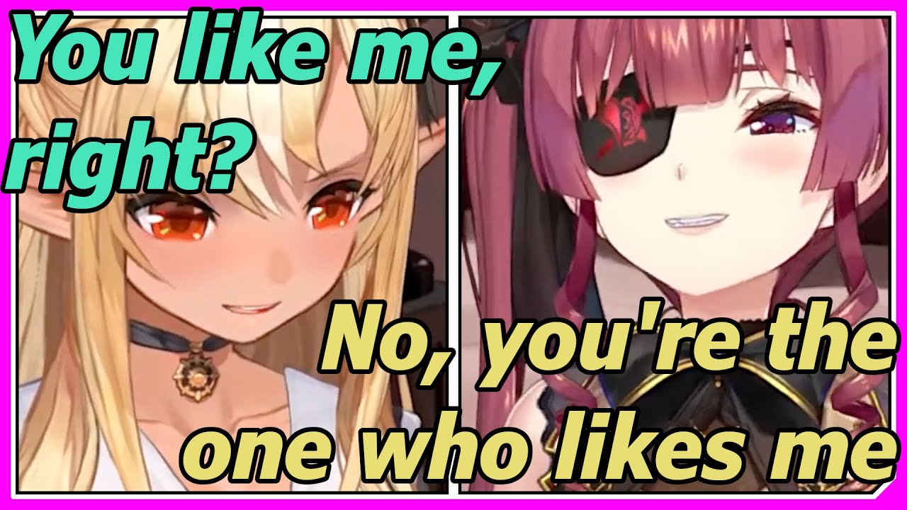 Marine and Flare Argue How Much They Like Each Other [ENG sub] [Hololive]