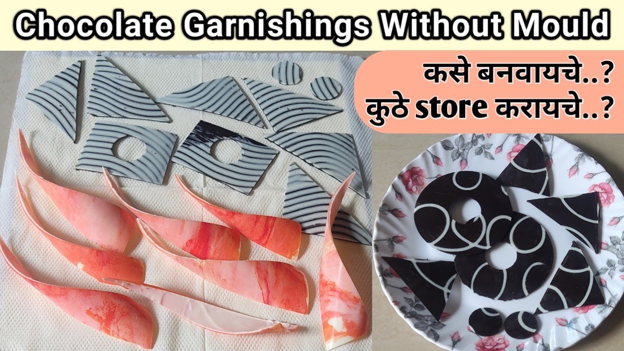 Chocolate Garnishings Part-1 | चॉकलेट मेल्ट कसे करावे | गार्निशींग स्टोअर कसे करावे | VanjariSisters