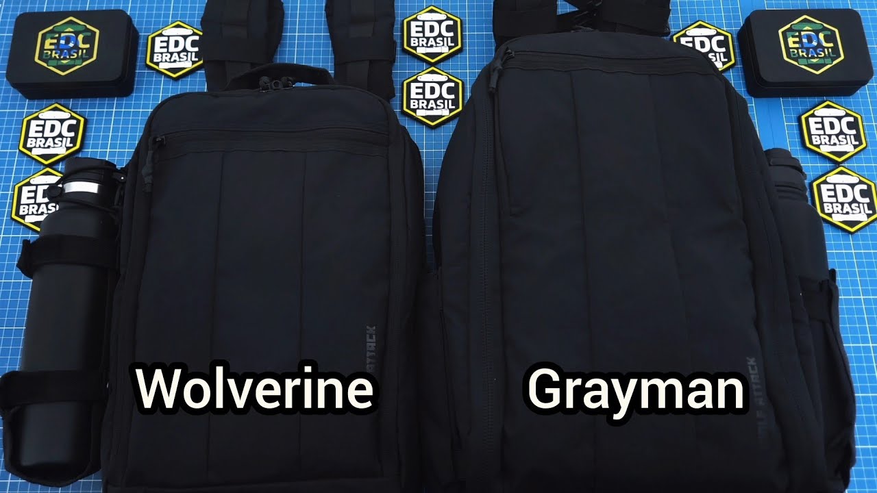 As melhores mochilas para Notebook e EDC! Comparando a Wolf Attack Wolverine e Grayman 2ª geração!