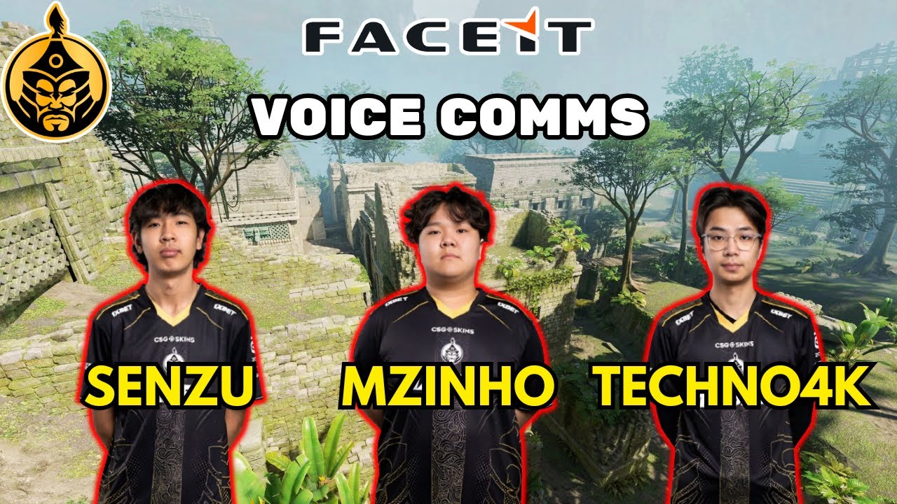 Mzinho POV w/Senzu, Techno4K + VOICE COMMS (33/3/9) ADR 171.1 CS2 FACEIT EU